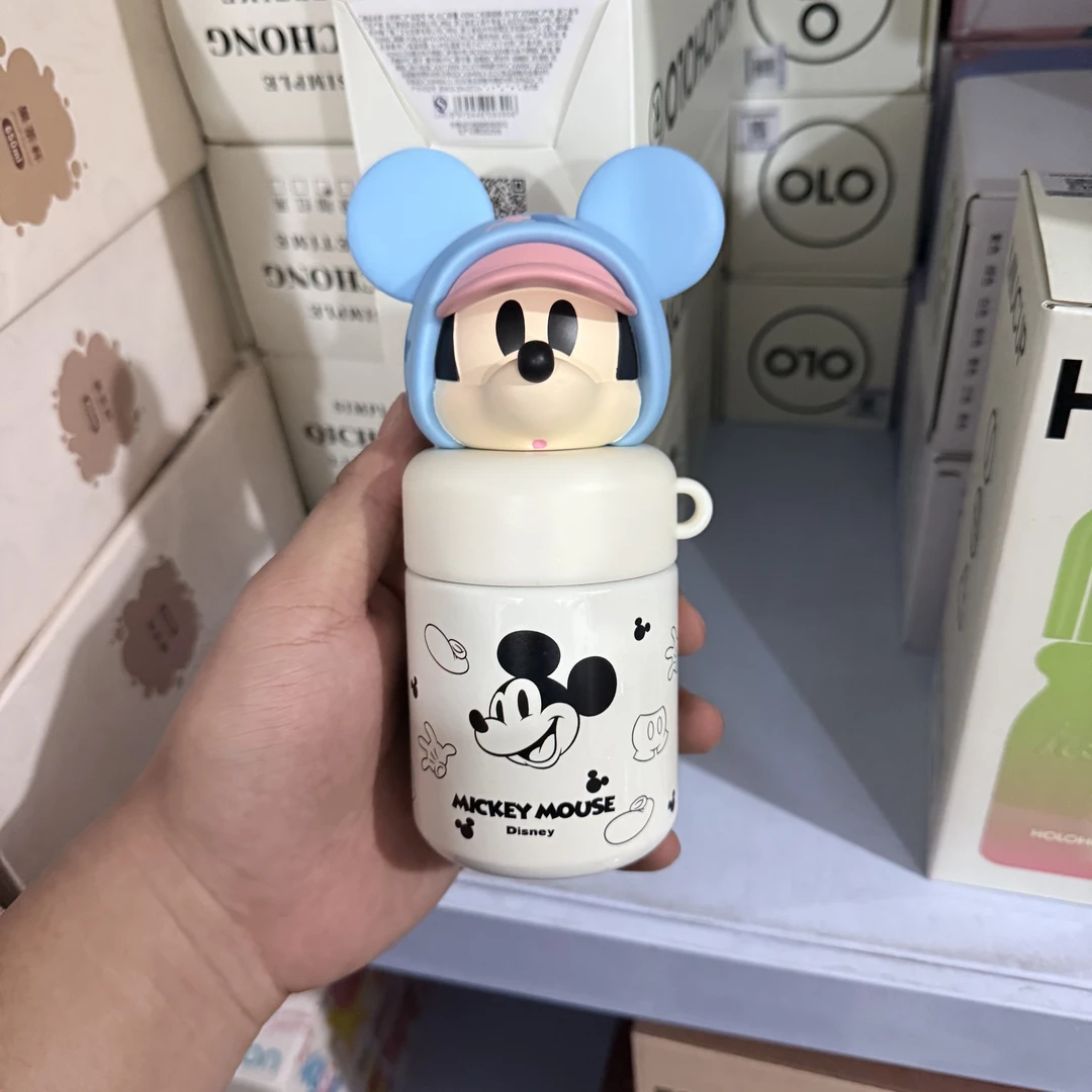 米奇儿童水杯宝宝喝不锈钢316防摔学生保温杯小孩可爱卡通吸管杯