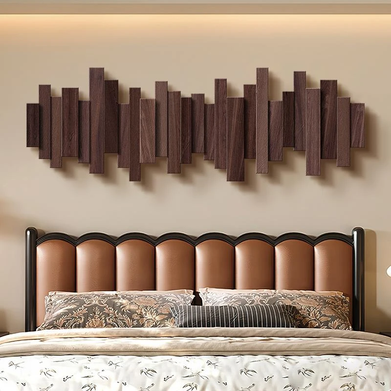 中古风卧室床头装饰画复古高级感房间主卧挂画抽象小众艺术墙壁画