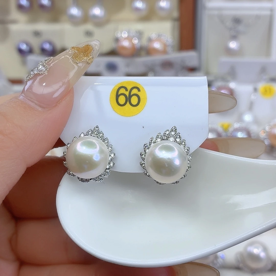 淡水珍珠耳饰未镶嵌F