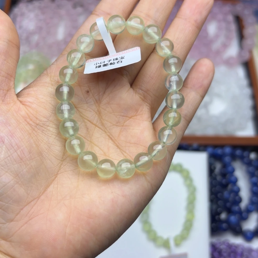 水晶手链未镶嵌苦*菜8mm 葡萄石