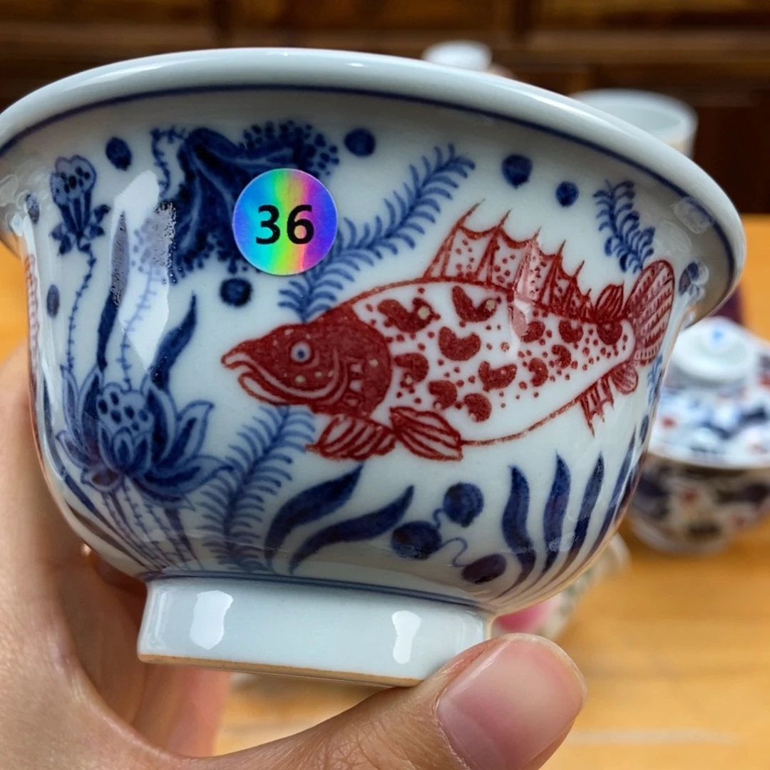 手绘现代茶具非古董