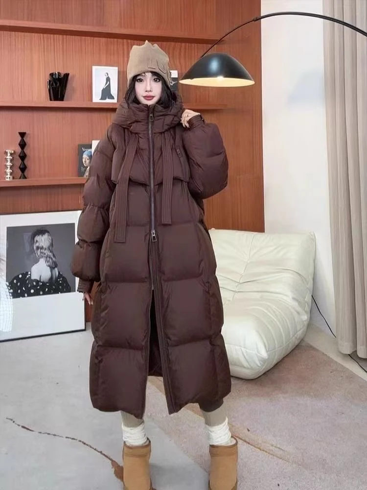 户外加厚女长款宽松韩版棉衣