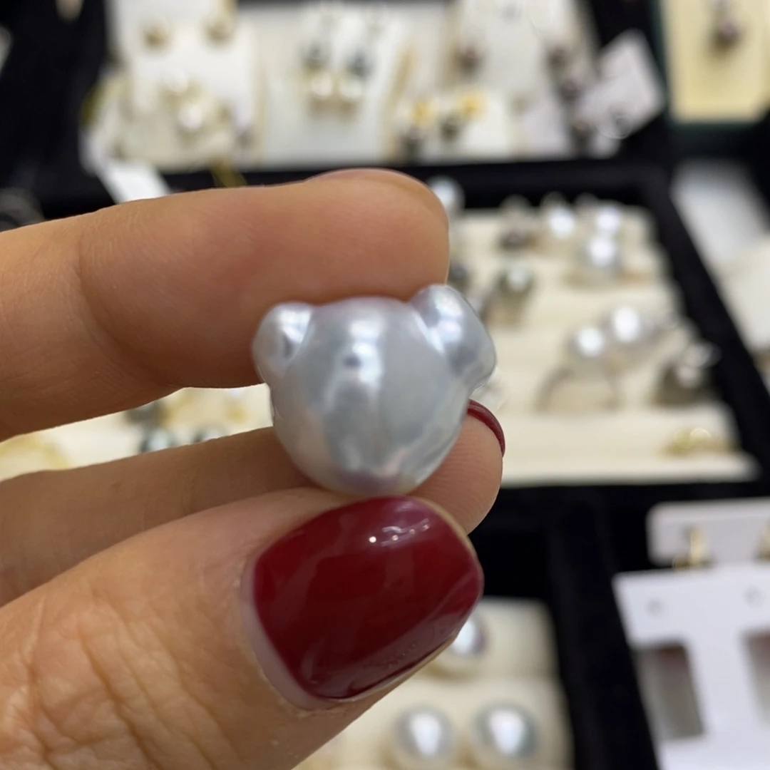 海水珍珠裸珠未镶嵌小***柔