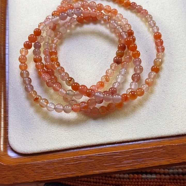 南红玛瑙未镶嵌手链4.8mm