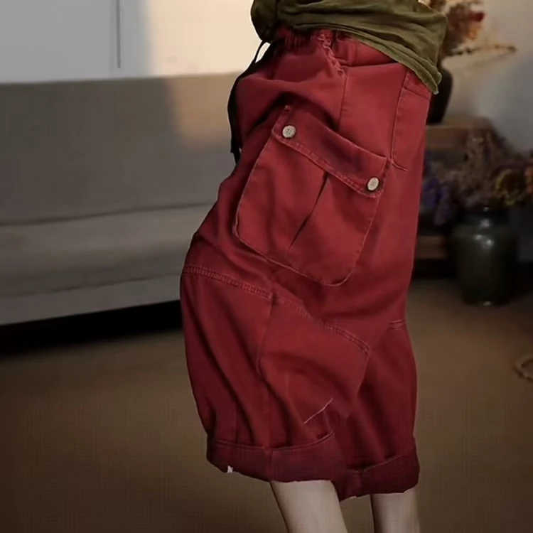 爆款工装软牛仔做旧女长裤牛仔裤长85臀围154