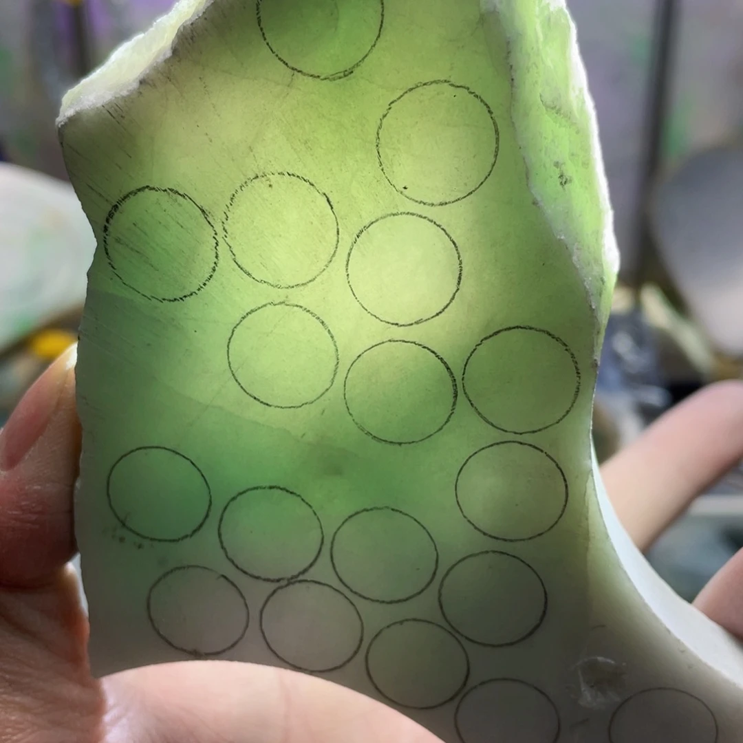 翡翠未镶嵌挂件K缅甸天然翡翠片料