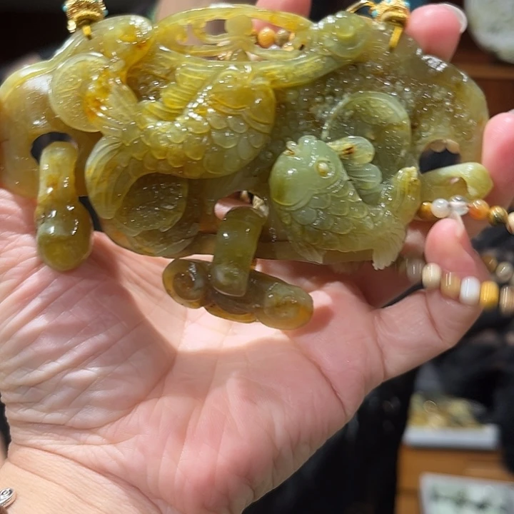 未镶嵌岫玉毛衣链