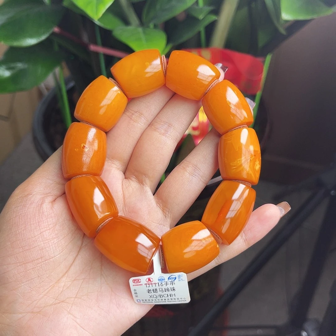 琥珀手链未镶嵌手串21m