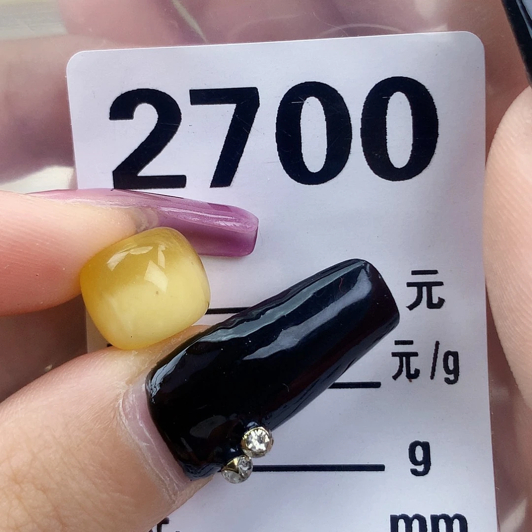 琥珀未镶嵌珠宝奇石11.5×10微粉