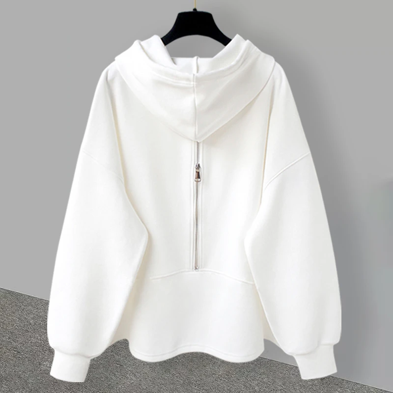 潮牌拉链设计感连帽卫衣男春秋季韩版潮流宽松帅气套头长袖上衣