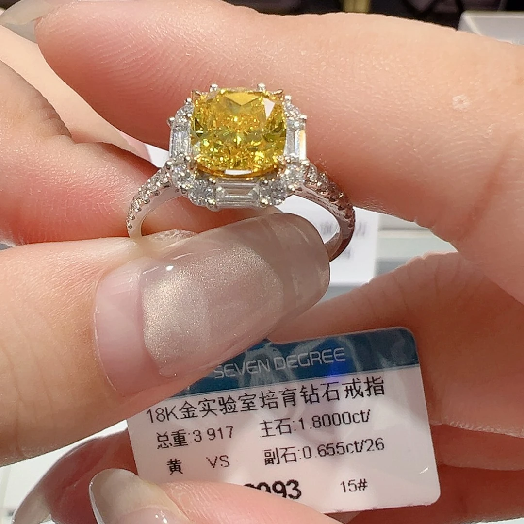 18K金镶嵌实验室培育钻石