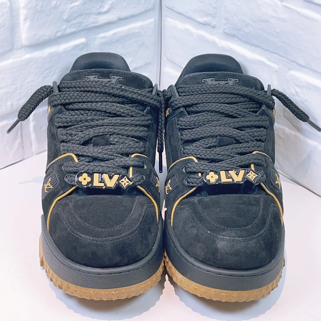 99新 LouisVuitton/路易威登 trainer胖丁黑武士欧码7.5码41.5码