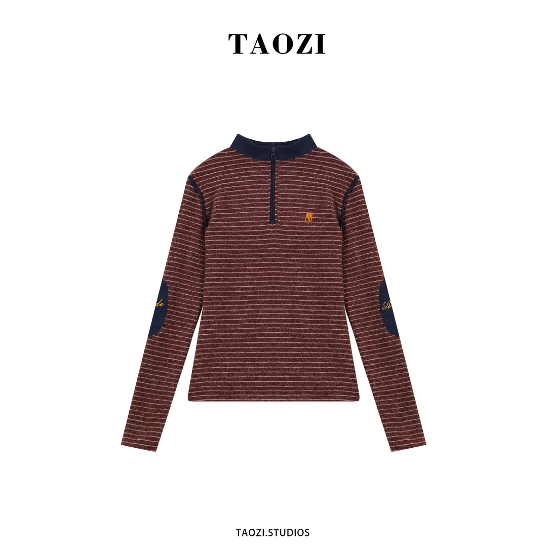 【汶汶】2025秋冬新款百搭简约时尚长袖上衣TZD432