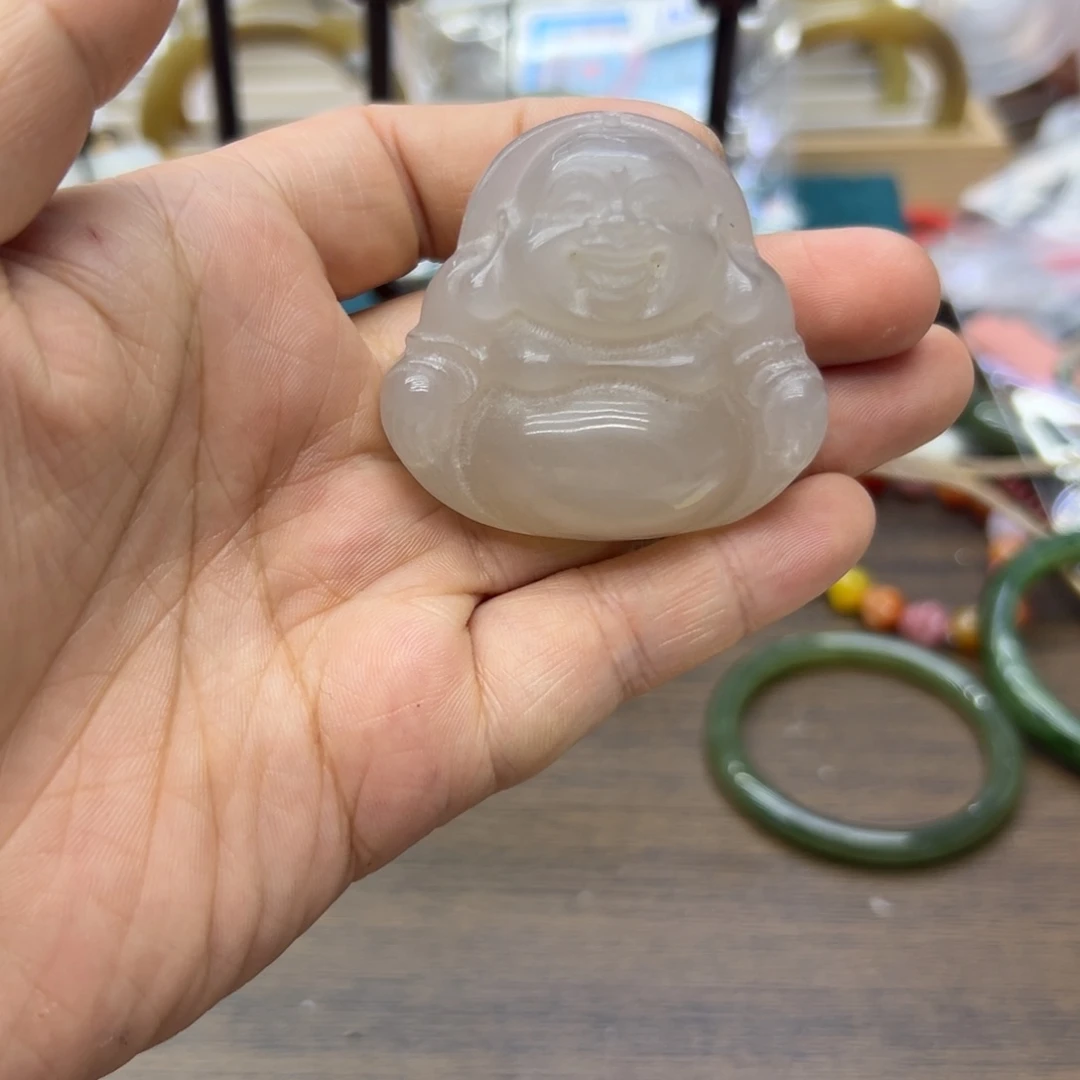 石英质玉（金丝玉）未镶嵌颈饰656