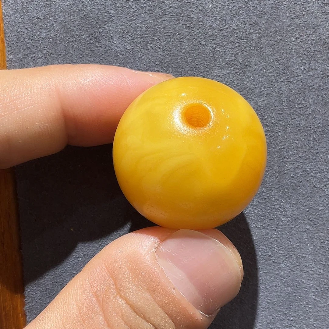 蜜蜡颈饰未镶嵌苹果圆珠子直径29