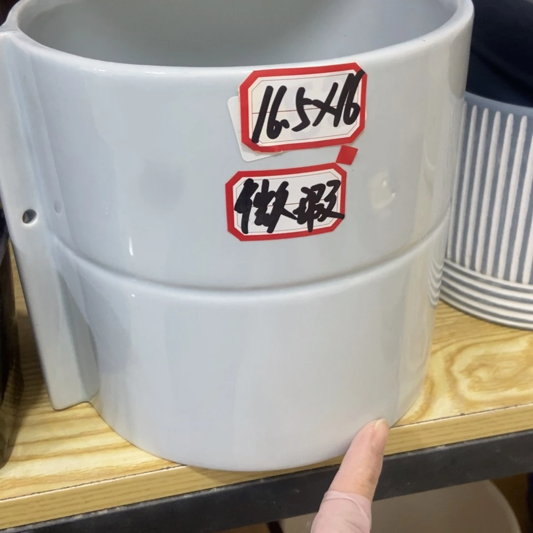 红陶高温陶瓷花盆