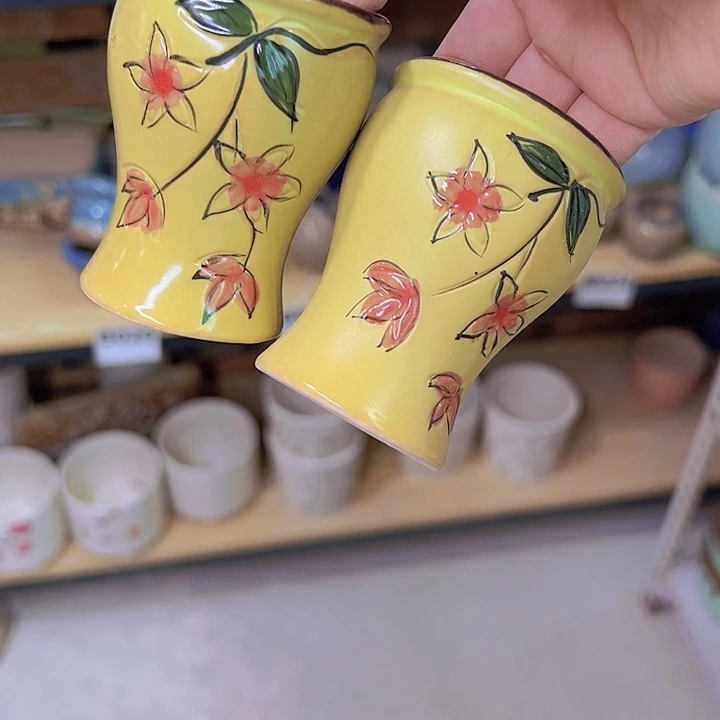 红陶陶瓷花盆当场满12包邮