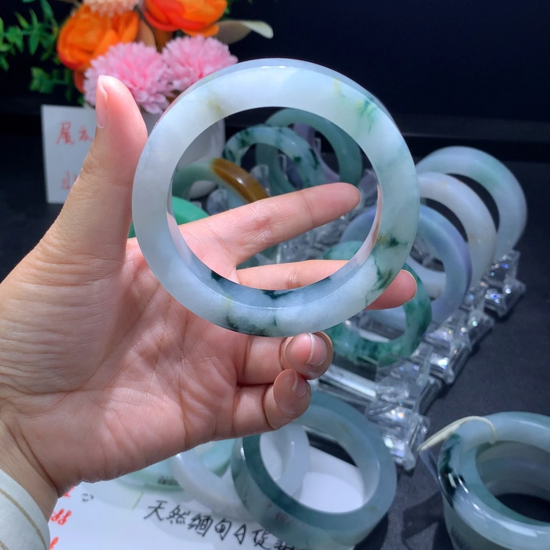 定制翡翠未镶嵌天然缅甸翡翠缅甸a货翡翠手镯