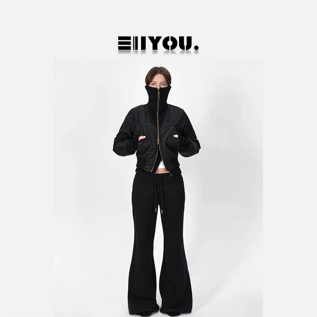 【ENYOU定制】北欧 微喇运动卫裤