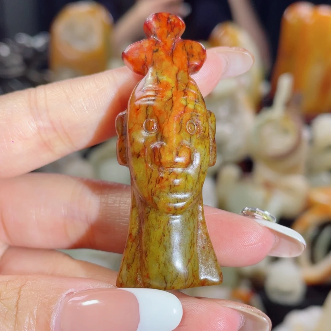 和田玉未镶嵌挂件32