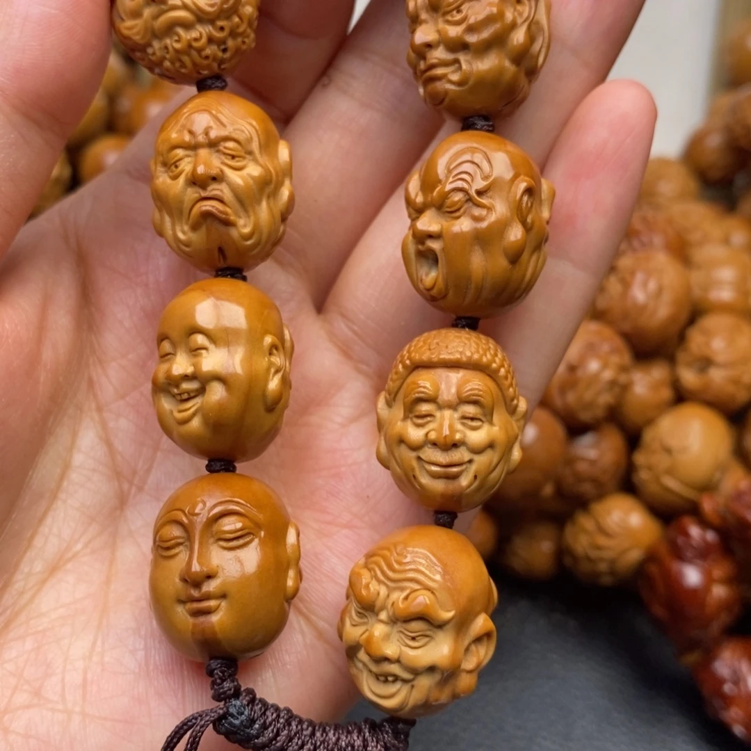 手串橄榄核十八罗汉精修
