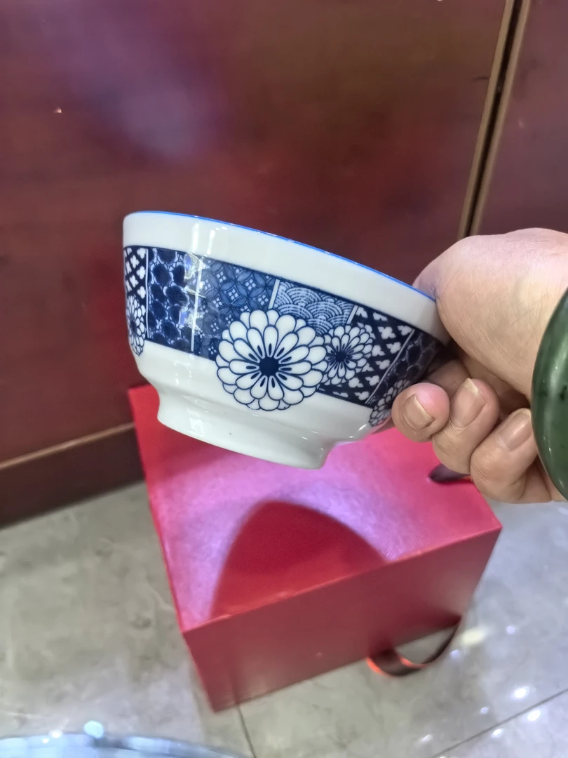 高温釉下彩景德镇饭碗