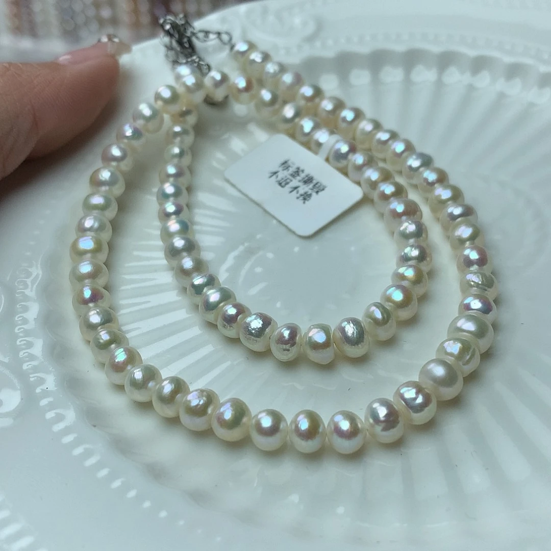 淡水珍珠6-7未镶嵌n92项链