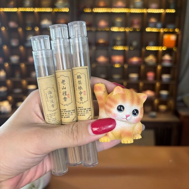 青岚铭器专属链接@@ZHTJ0045创意猫香插+三管香