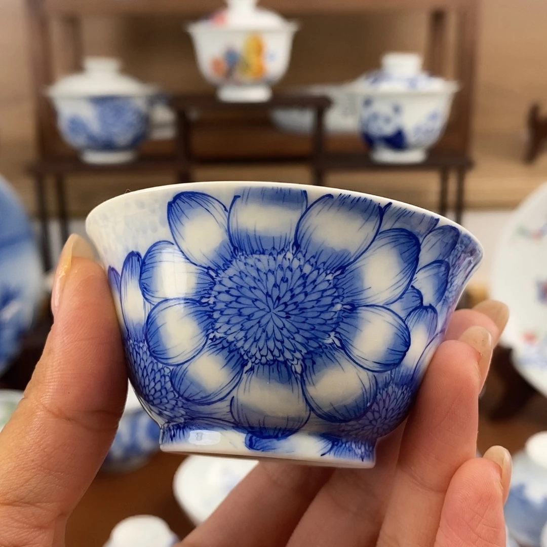 青堂造物向日葵撇口杯