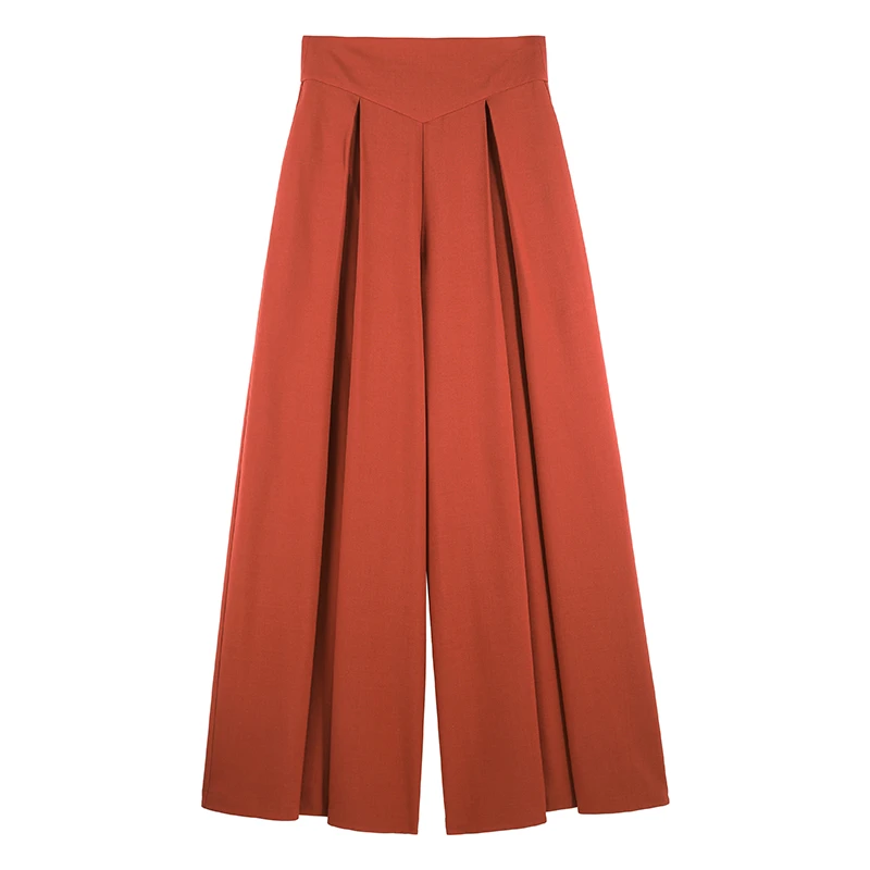 「任我行」2025年夏季新款高级感高腰垂感休闲裤SHBZX641395