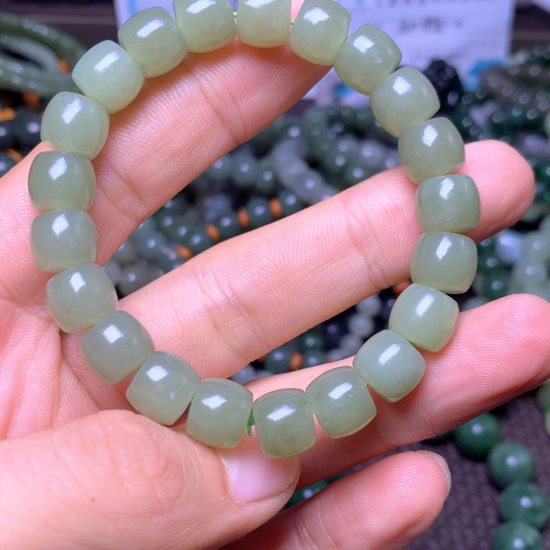 和田玉未镶嵌手串10