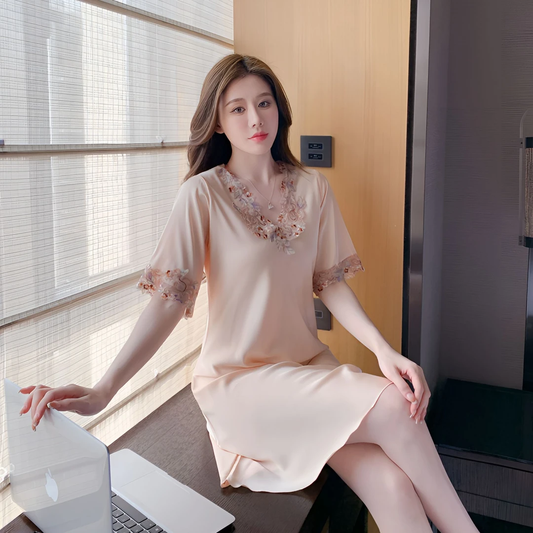 LangSha/浪莎【专柜正品】夏季性感睡裙 时尚宽松 气质女神夏日必备