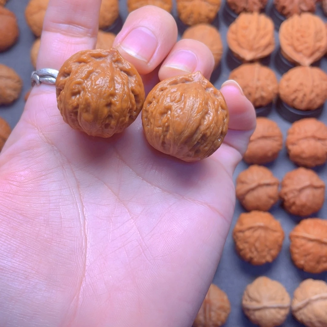 核桃文玩把件小磨盘