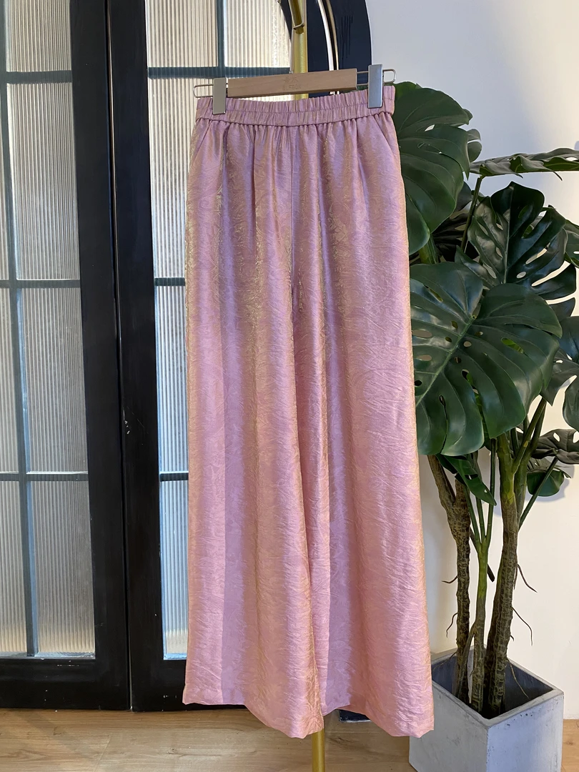 时尚中国风休闲新中式阔腿宽松百搭直筒裤 5070