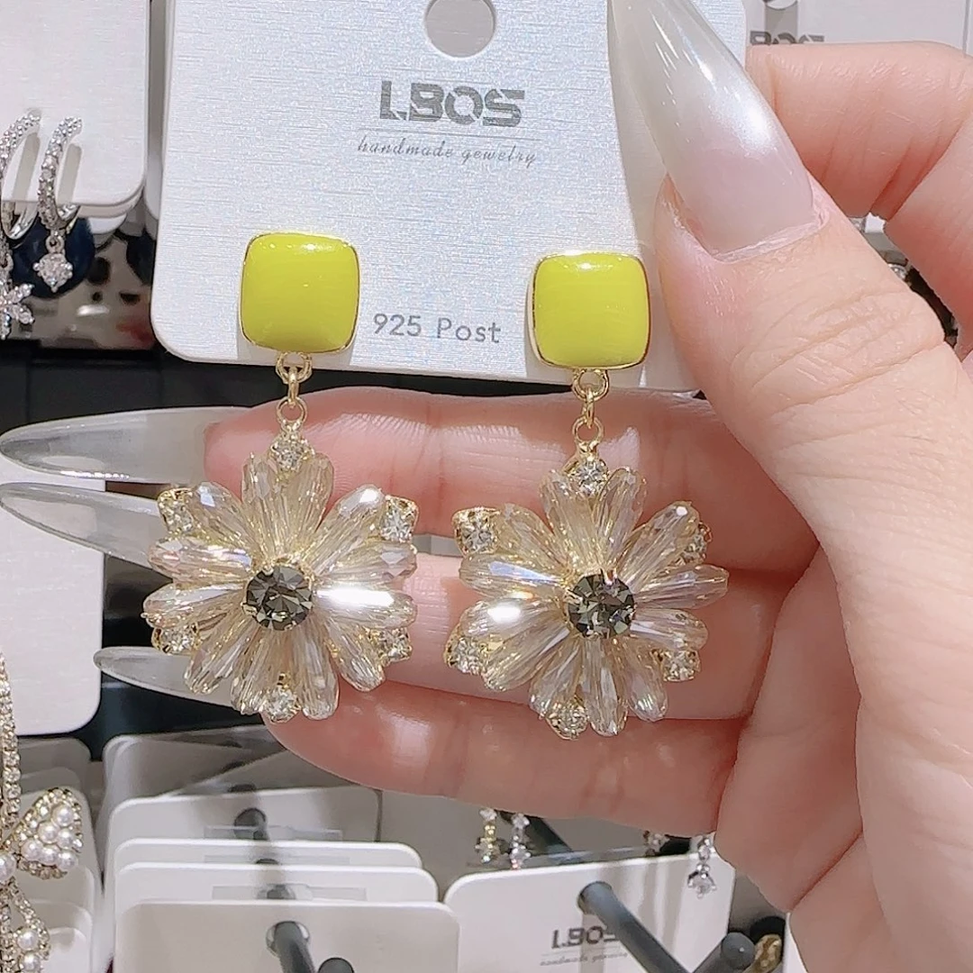 锆石铜合金925银耳环