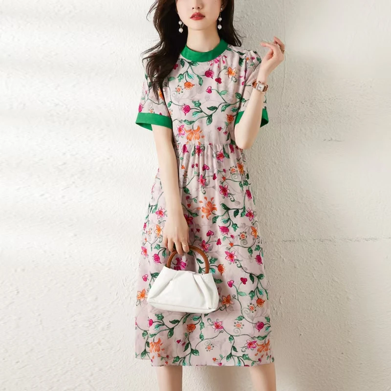 孤品时尚女装夏季碎花旅行民族风裙连衣裙长裙