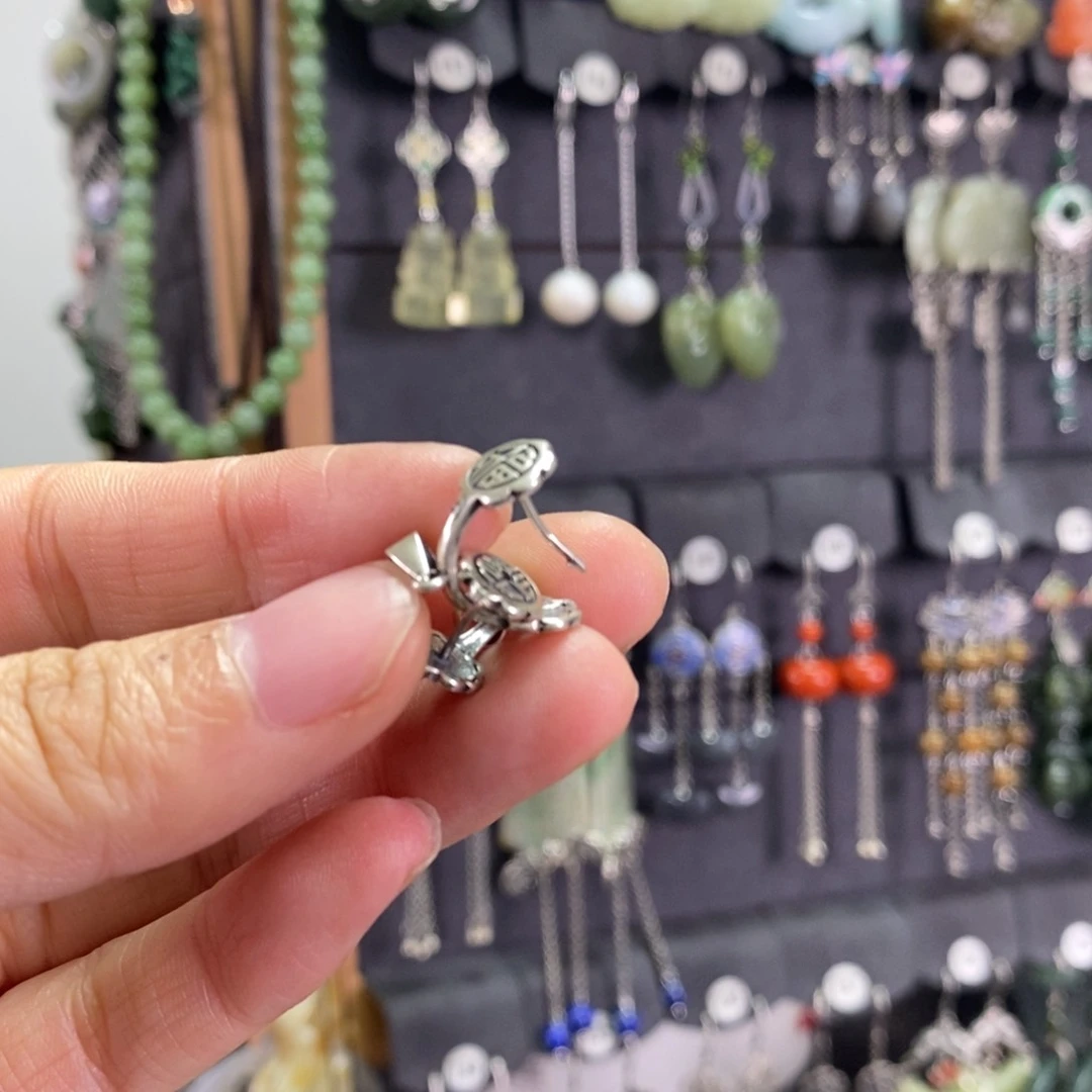 淡水珍珠耳饰银S925镶嵌?***?X30