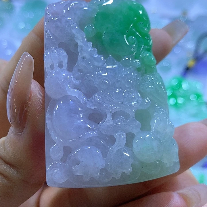 翡翠未镶嵌颈饰天然翡翠A货吊坠