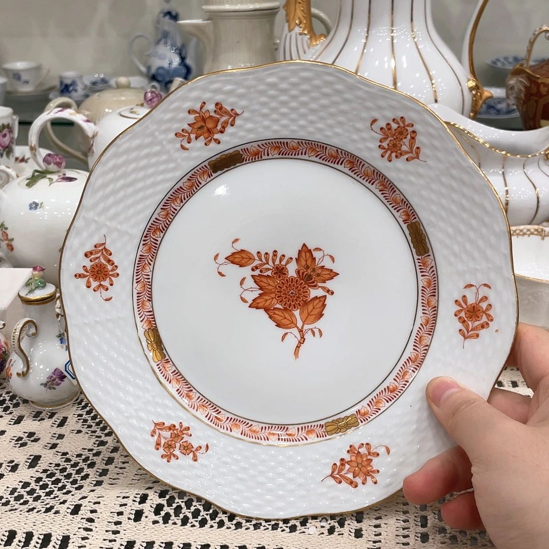 摆件中古一等橙色阿波尼