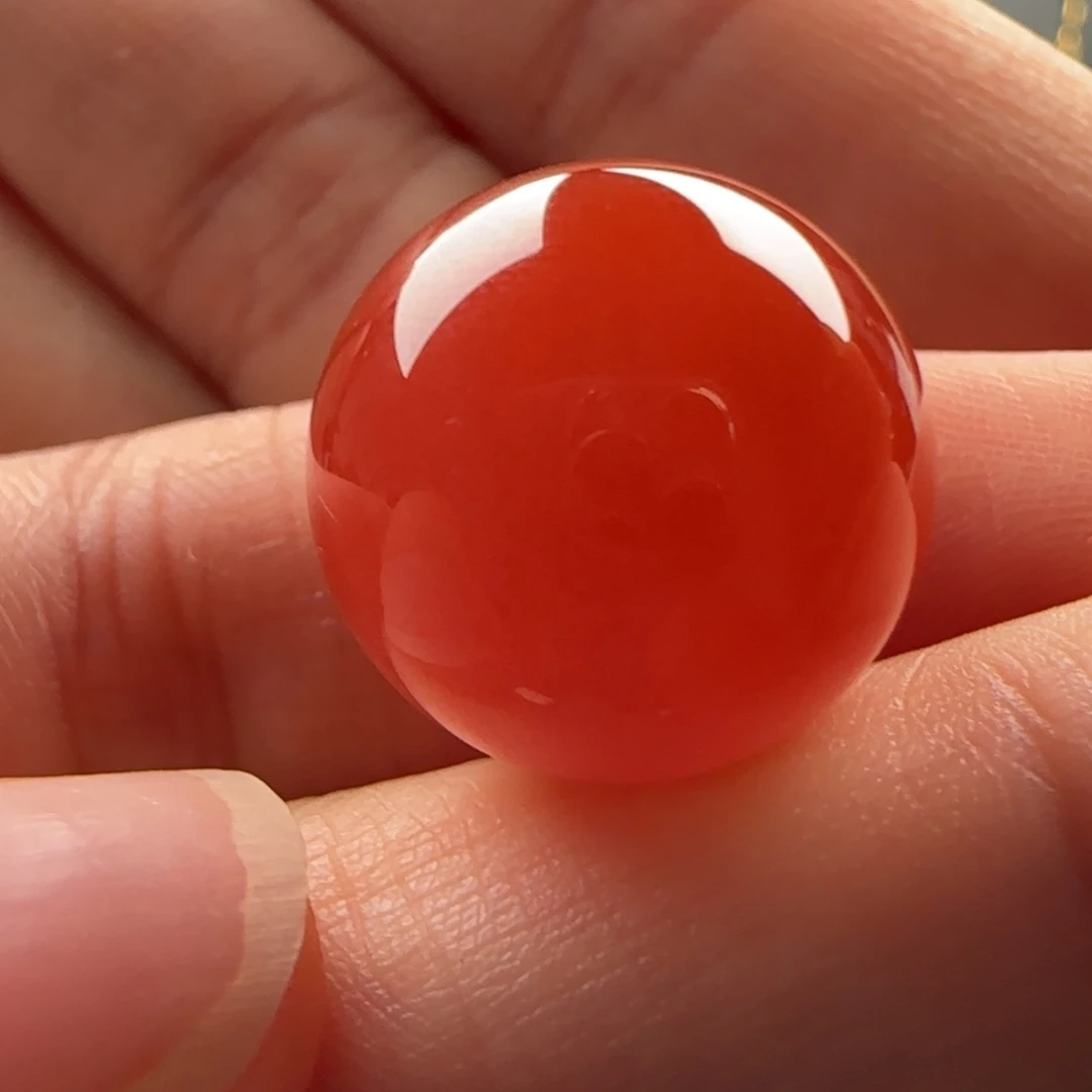 南红玛瑙未镶嵌圆珠：17
