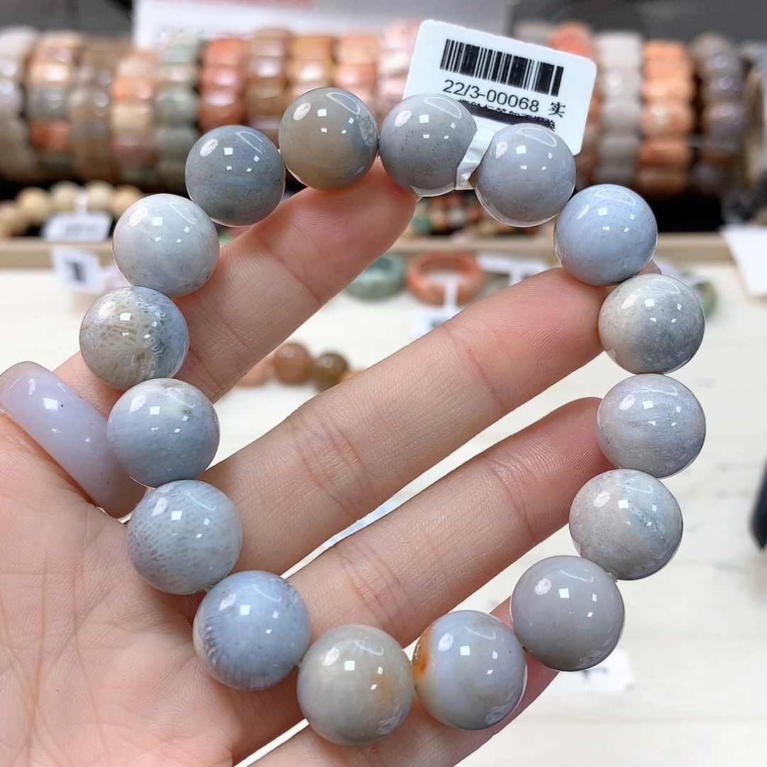 硅化珊瑚（珊瑚玉）手链未镶嵌钸**笙324