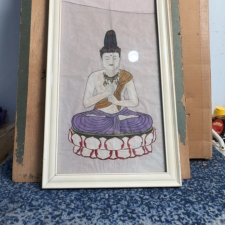 中古字画作品有磕碰瑕疵拍下看