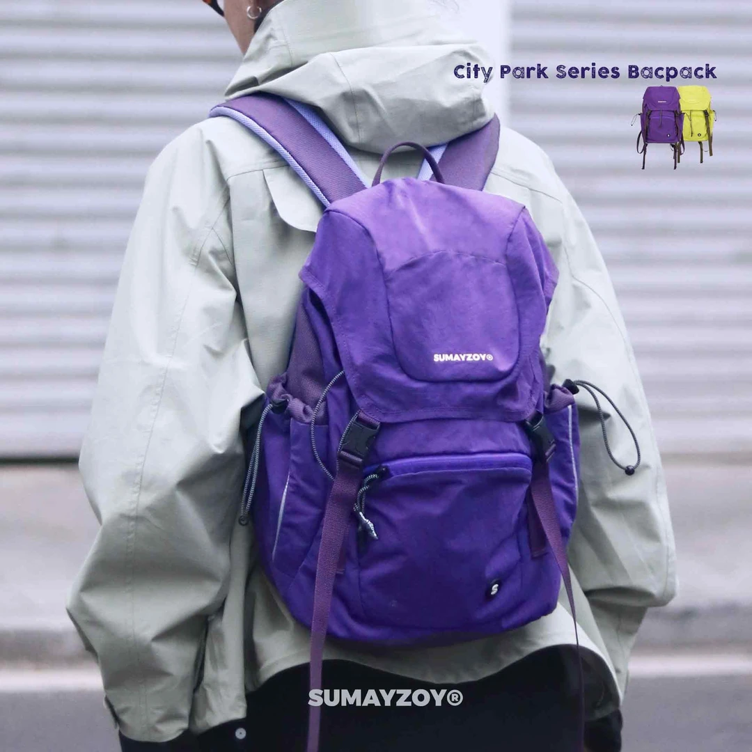 SUMAYZOY双肩包户外旅游登山包露营风工装风机能轻量化城市背包