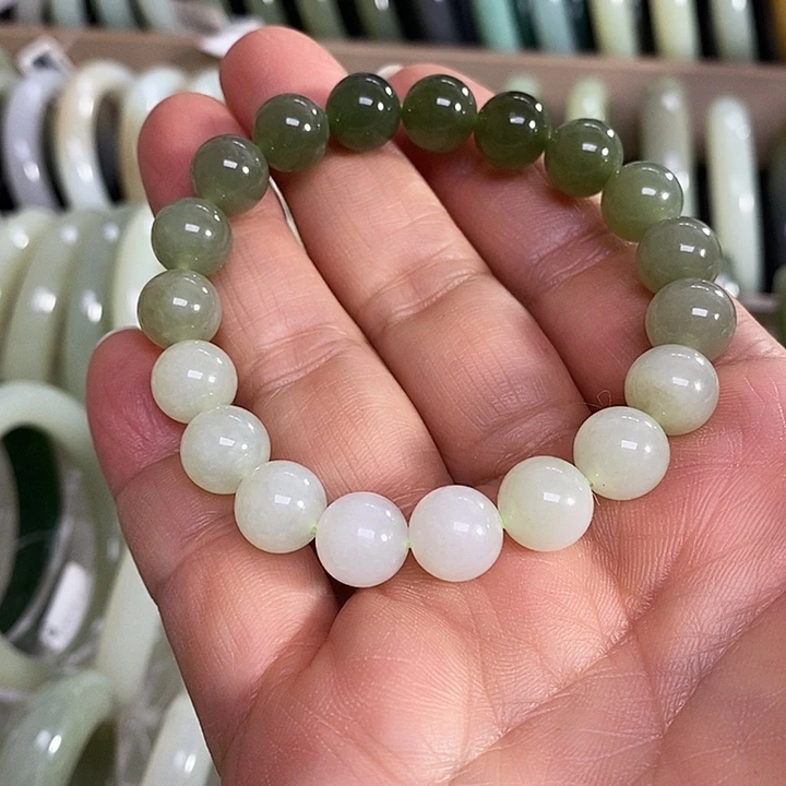 和田玉未镶嵌手链