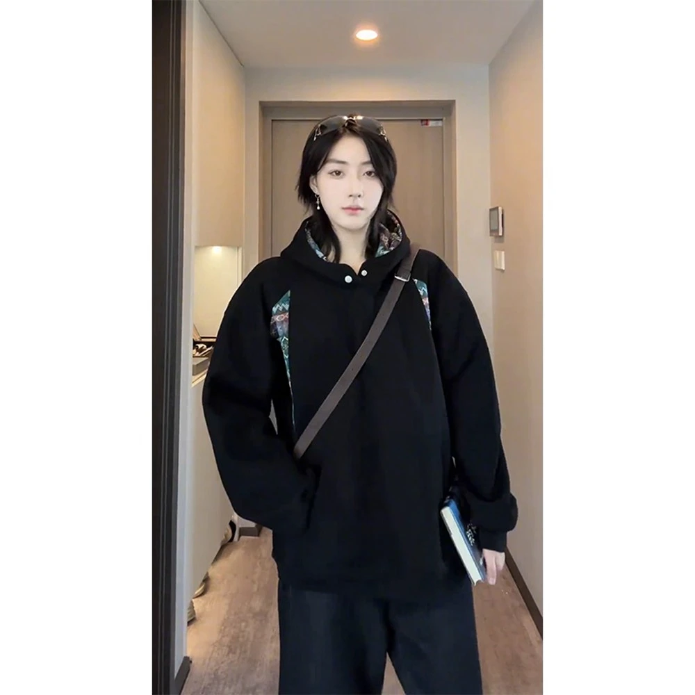 民族风460G重磅连帽卫衣男款秋季设计感刺绣长袖帽衫重磅硬挺外套