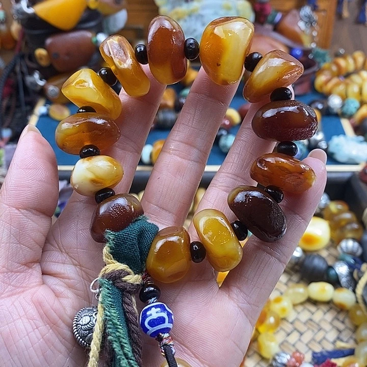 蜜蜡未镶嵌手串手串