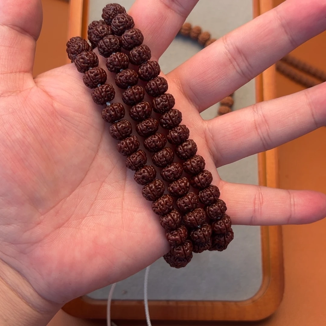 金刚菩提吊坠逛*树王108红串