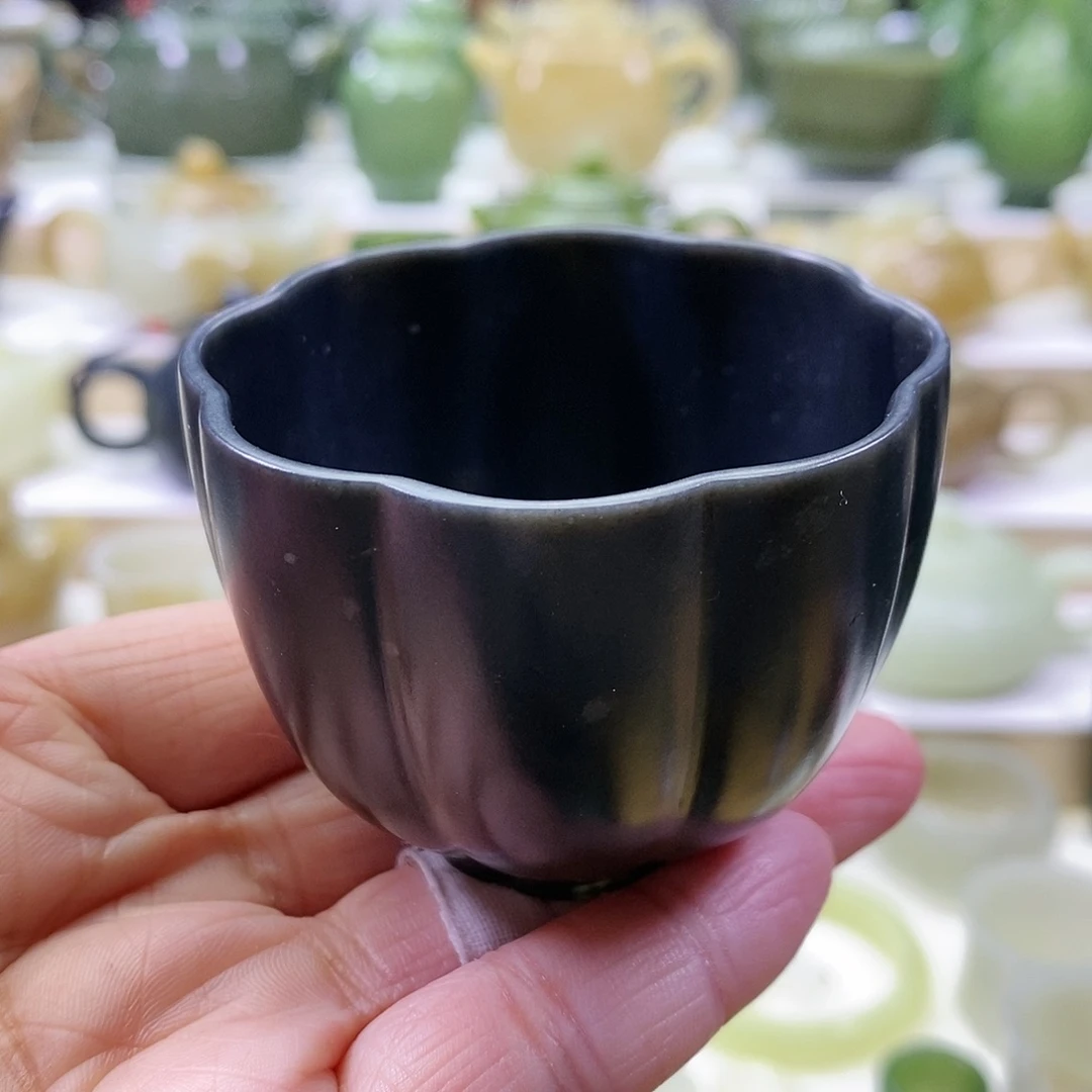 和田玉茶杯未镶嵌