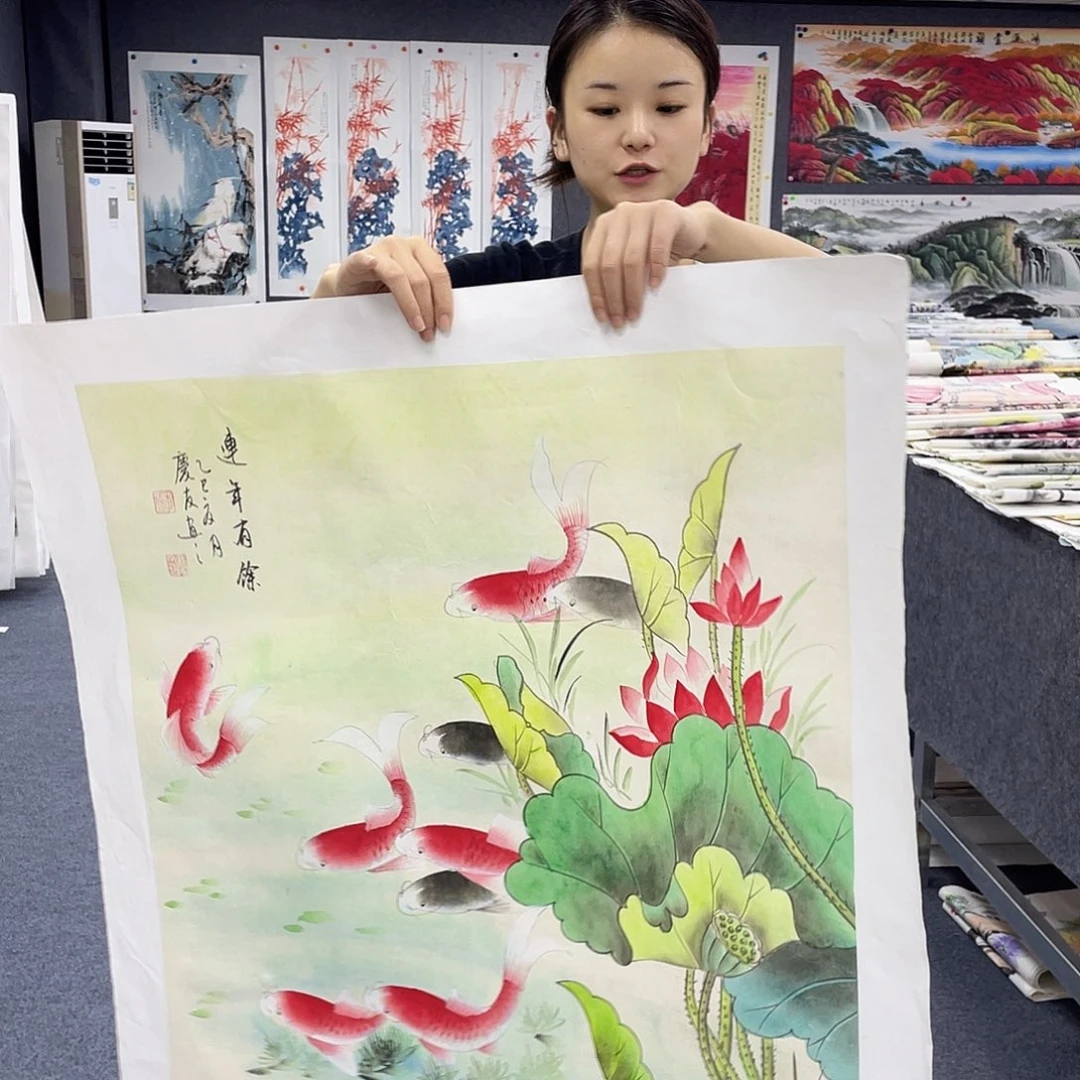 国画作品小姐姐放漏…