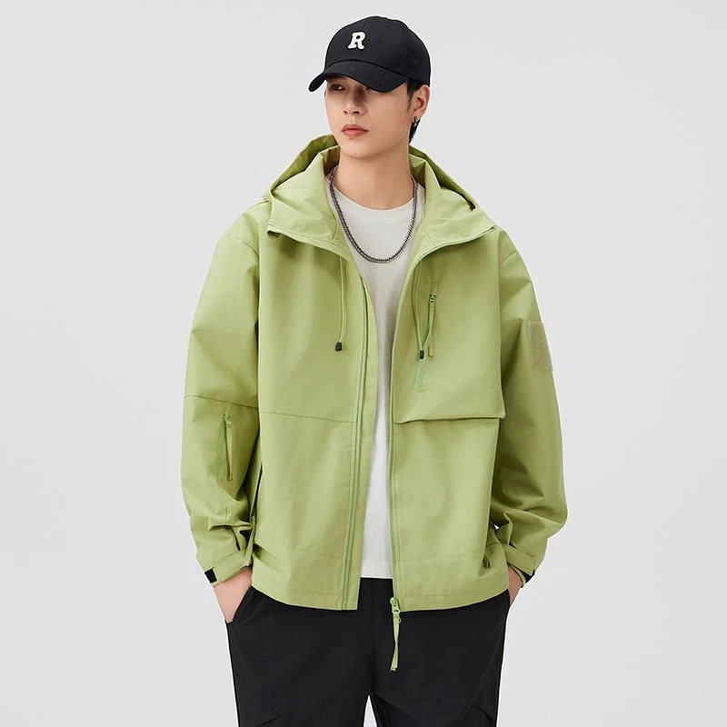 引创春秋新款户外防水冲锋夹克美式潮流百搭大码2025休闲爆款外套